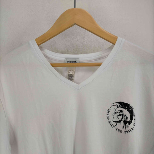 ディーゼル DIESEL ロゴプリントVネックS/S カットソー メンズ JPN:XXL