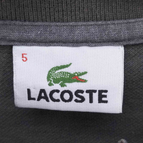 ラコステ LACOSTE 鹿の子 ワンポイント刺繍 S/S ポロシャツ メンズ JPN:5