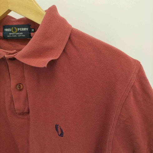 フレッドペリー FRED PERRY SPORTSWEAR ワンポイント ロゴ刺繍 鹿の子 S/S ポロシャツ メンズ import:M