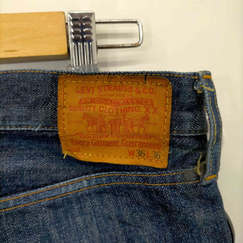 リーバイス Levis 50S-XX 日本製 501 隠しリベット セルビッジ BIGE 501 ボタンフライデニム メンズ W36