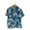 ブルーハワイ Blue Hawaii ハワイ製 総柄 コットンアロハシャツ メンズ import:S