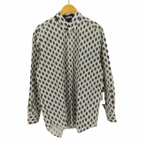 VARSITY BY SAVILE ROW 90-00s コットン 総柄 ヴィンテージ L/S シャツ メンズ import:L