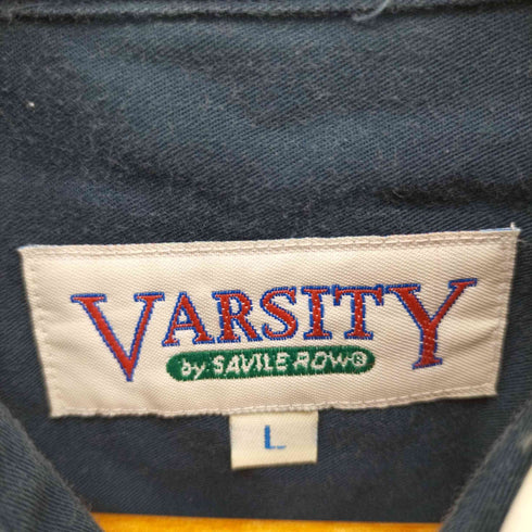 VARSITY BY SAVILE ROW 90-00s コットン 総柄 ヴィンテージ L/S シャツ メンズ import:L
