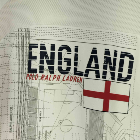 ポロラルフローレン POLO RALPH LAUREN S/S フロントデザインメッシュTシャツ ENGLAND メンズ import:L