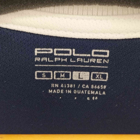 ポロラルフローレン POLO RALPH LAUREN S/S フロントデザインメッシュTシャツ ENGLAND メンズ import:L