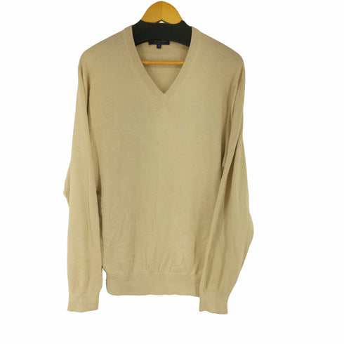 ブルックスブラザーズ BROOKS BROTHERS シルクコットン Vネックニット メンズ JPN:M