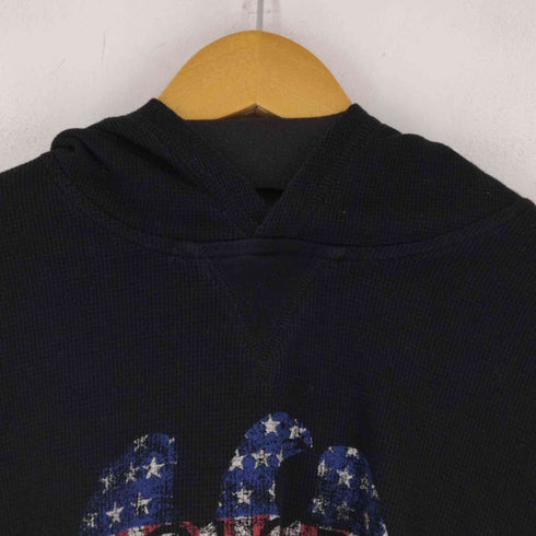 ポロラルフローレン POLO RALPH LAUREN フロントプリント ワッフルパーカー メンズ JPN:XL
