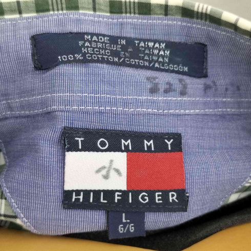 トミーヒルフィガー TOMMY HILFIGER ボタンダウンチェックS/Sシャツ メンズ import:L