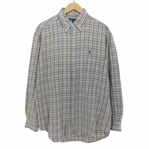 ラルフローレン RALPH LAUREN 90S BLAKE BD L/S チェック シャツ メンズ import:M
