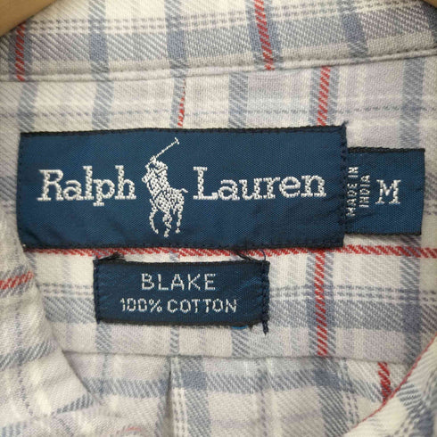 ラルフローレン RALPH LAUREN 90S BLAKE BD L/S チェック シャツ メンズ import:M