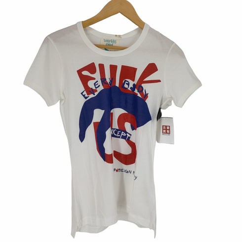 ヴィヴィアンウエストウッド ワールズエンド Vivienne Westwood worlds end EVERY BADY EXCEPT Tシャツ レディース JPN:XS