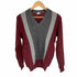 ZIMMERH MADE IN SWITZERLAND ラインデザインVネックニット メンズ JPN:M