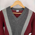 ZIMMERH MADE IN SWITZERLAND ラインデザインVネックニット メンズ JPN:M