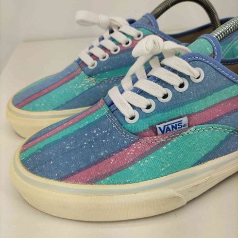 バンズ VANS オーセンティック マルチカラー ストライプ ローカット スニーカー メンズ JPN:26