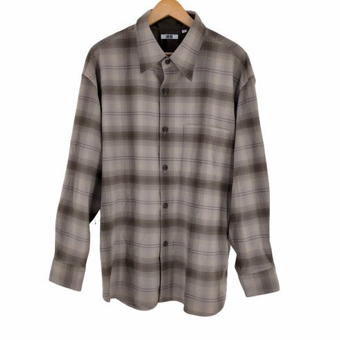 ユニクロユー UNIQLO U ヘビーフランネルオーバーサイズシャツ メンズ JPN:XL