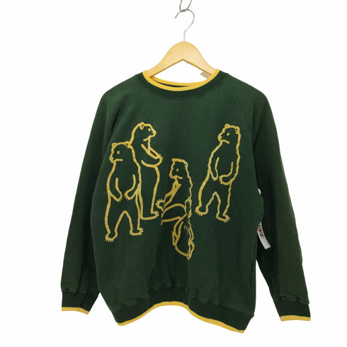 ジュンコシマダ JUNKO SHIMADA 80-90s 前面プリント クマ クルーネックスウェット セットアップ レディース M