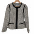 ローラアシュレイ LAURA ASHLEY ノーカラー ツイードジャケット レディース UK:8