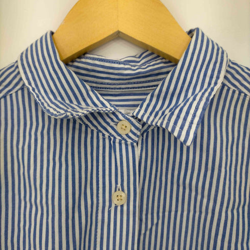 ユーエスポロアッスン U.S.POLO ASSN 刺繍ロゴ ストライプシャツ レディース LL