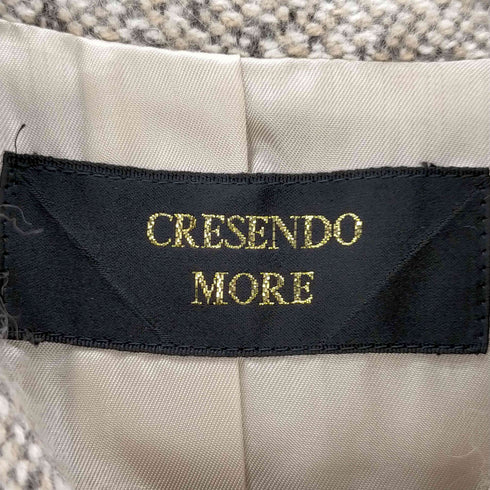 クレシェンドモア CRESENDO MORE ステッチ ウールコート レディース M-L
