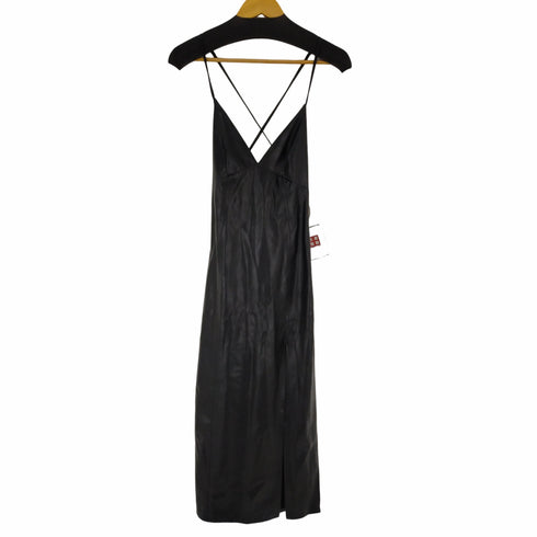 ザラ ZARA Faux Leather Slip Dress レディース JPN:S