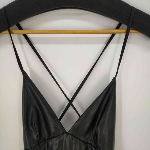 ザラ ZARA Faux Leather Slip Dress レディース JPN:S