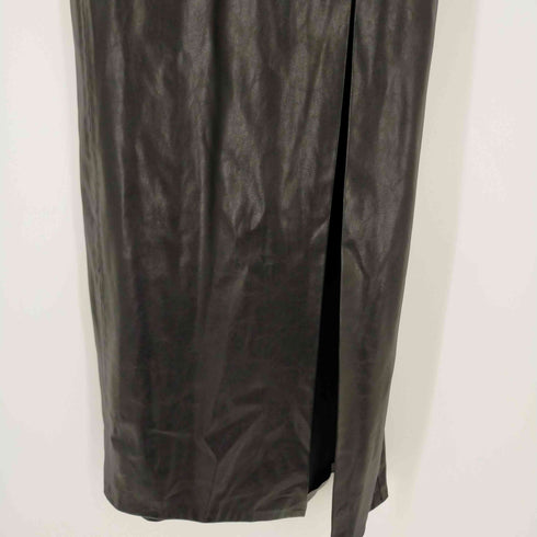 ザラ ZARA Faux Leather Slip Dress レディース JPN:S
