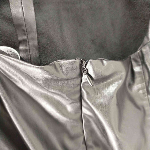 ザラ ZARA Faux Leather Slip Dress レディース JPN:S