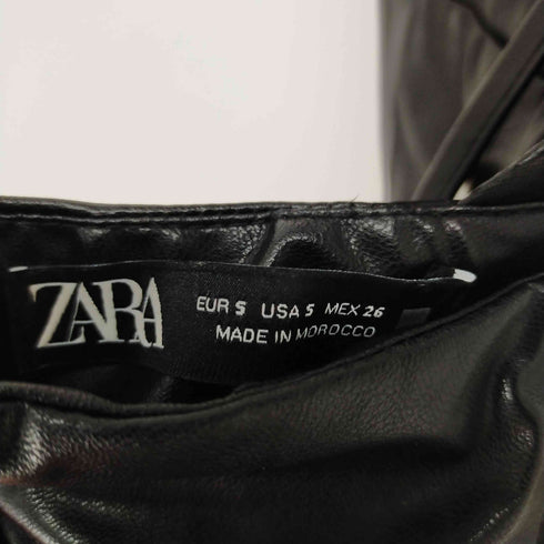 ザラ ZARA Faux Leather Slip Dress レディース JPN:S