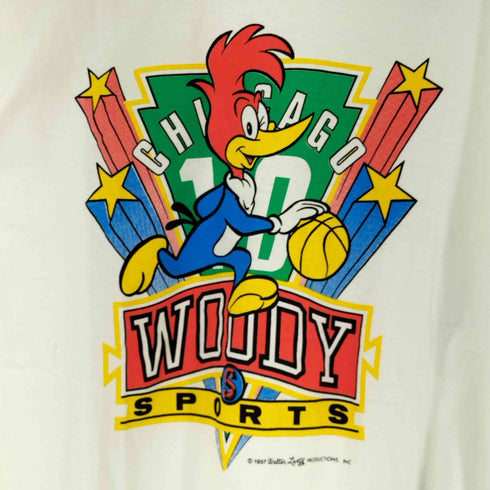 90s キャラクタープリントTシャツ メンズ import:L