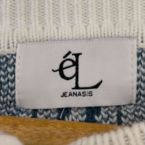 ジーナシス JEANASIS EL 7G Flower Jacquard Cardigan レディース FREE