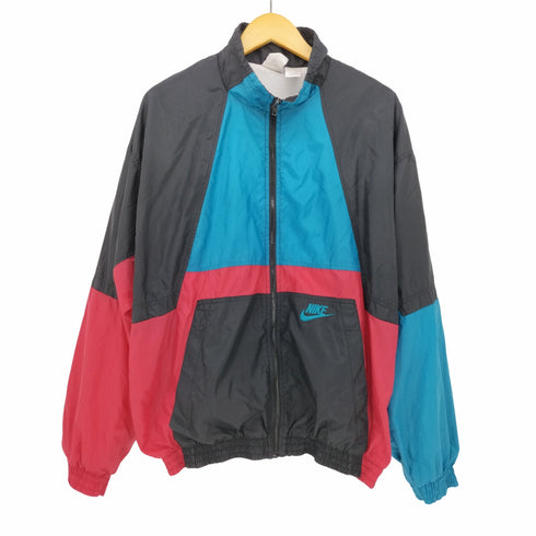 ナイキ NIKE 80s マルチカラー フルジップ ナイロン ジャケット メンズ import:XL