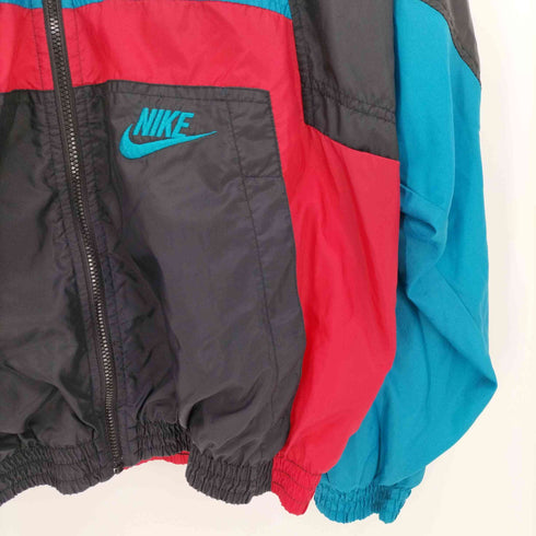 ナイキ NIKE 80s マルチカラー フルジップ ナイロン ジャケット メンズ import:XL