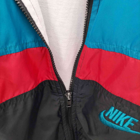 ナイキ NIKE 80s マルチカラー フルジップ ナイロン ジャケット メンズ import:XL