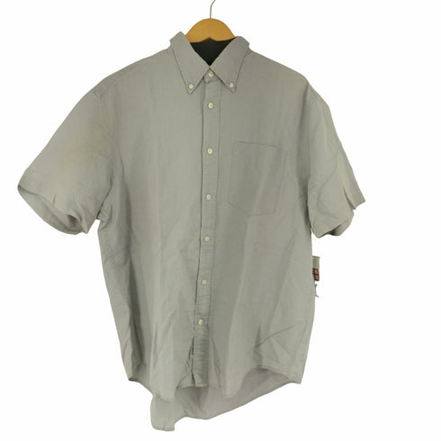 ギャップ Gap 90-00s OLD コットンリネン ボタンダウンS/Sシャツ メンズ import:M