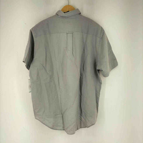 ギャップ Gap 90-00s OLD コットンリネン ボタンダウンS/Sシャツ メンズ import:M
