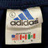 アディダス adidas 山型タグ パフォーマンスロゴ刺繍 サイドボタン 3ライン トラック パンツ メンズ US L