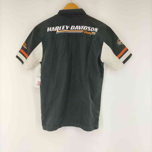 ハーレーダヴィットソン HARLEY DAVIDSON RACING フロントロゴ コットンツイルS/Sシャツ メンズ import:S