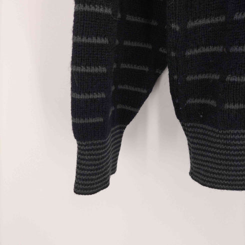 イヴサンローラン Yves Saint Laurent 70S クルーネック ウール 柄 ニット メンズ