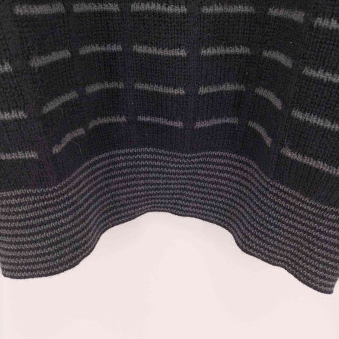 イヴサンローラン Yves Saint Laurent 70S クルーネック ウール 柄 ニット メンズ