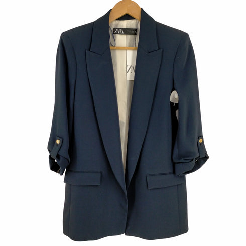 ザラ ZARA BLAZER WITH ROLLED-UP SLEEVES レディース import:S