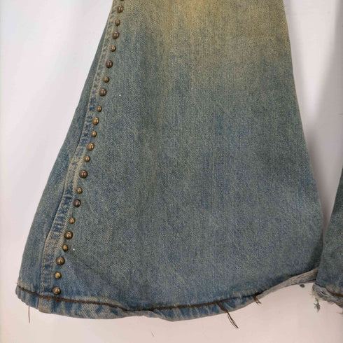 ジェイディッド ロンドン JADED LONDON LOW RISE FLARED FIT スタッズ デニムパンツ メンズ US:34-35