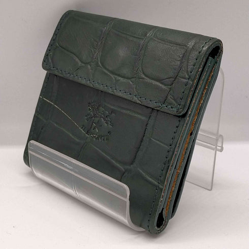 イルビゾンテ IL BISONTE クロコ エンボスドレザーミニウォレット メンズ