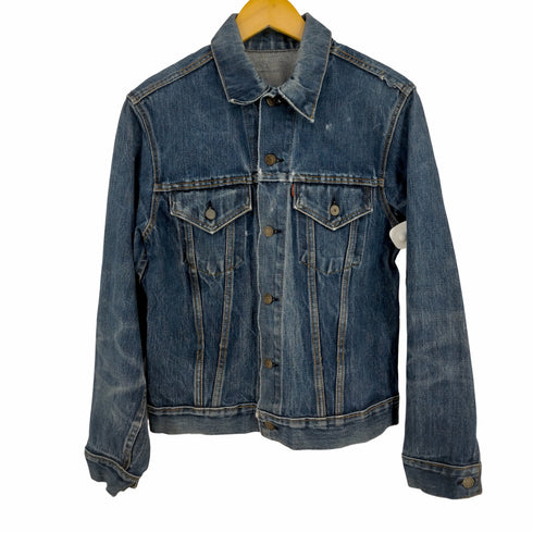 リーバイス Levis 60-70S USA製 ボタン裏526 BIG E 最終 不均等V 黒カン 70505 デニムジャケット メンズ