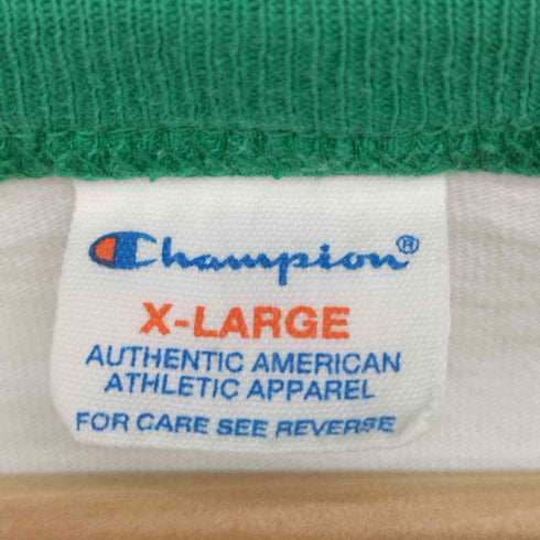 チャンピオン Champion 復刻トリコタグ ATHLETIC DEPT OKLAHOMA ラグランスリーブ カットソー メンズ JPN:XL