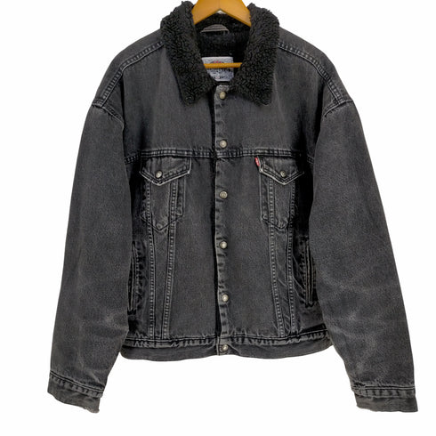 リーバイス Levis 70629-4159 BLACK DENIM SHERPA TRUCKER JACKET メンズ JPN:XL
