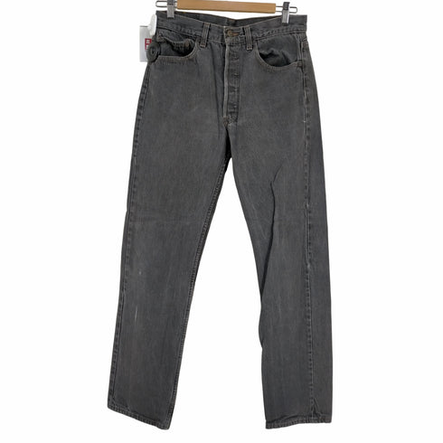 リーバイス Levis USA製 501 ボタン裏5 先染め ボタンフライ ブラックデニムパンツ メンズ 31×34