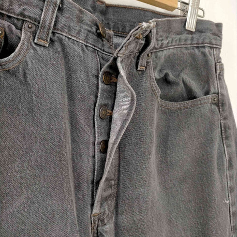 リーバイス Levis USA製 501 ボタン裏5 先染め ボタンフライ ブラックデニムパンツ メンズ 31×34