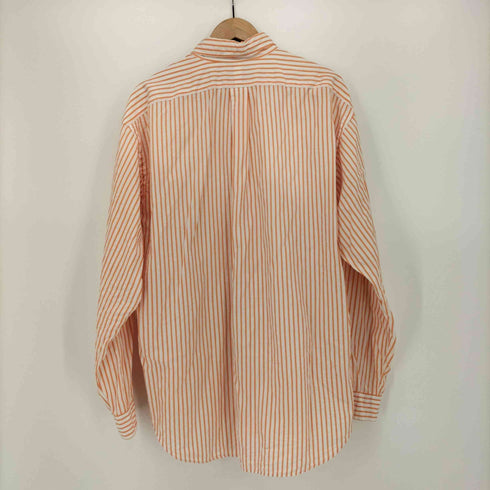 ラルフローレン RALPH LAUREN BERTRAND ストライプ 胸ポケット BD L/S シャツ メンズ import:XL
