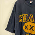 チャップスラルフローレン CHAPS RALPH LAUREN USA製 S/S ロゴ 3段プリント Tシャツ メンズ JPN:XL