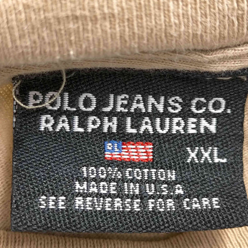 ポロジーンズカンパニーラルフローレン POLO JEANS COMPANY RALPH LAUREN USA製 S/S 星条旗プリントTシャツ メンズ JPN:XXL